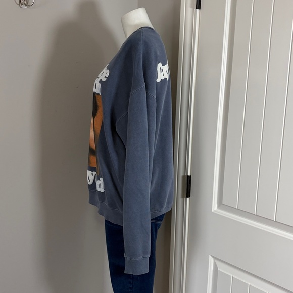 Taylor Swift Midnights LOST IN THE LABYRINTH OF MY MIND CREWNECK PULLOVER Blue L - Picture 2 of 9